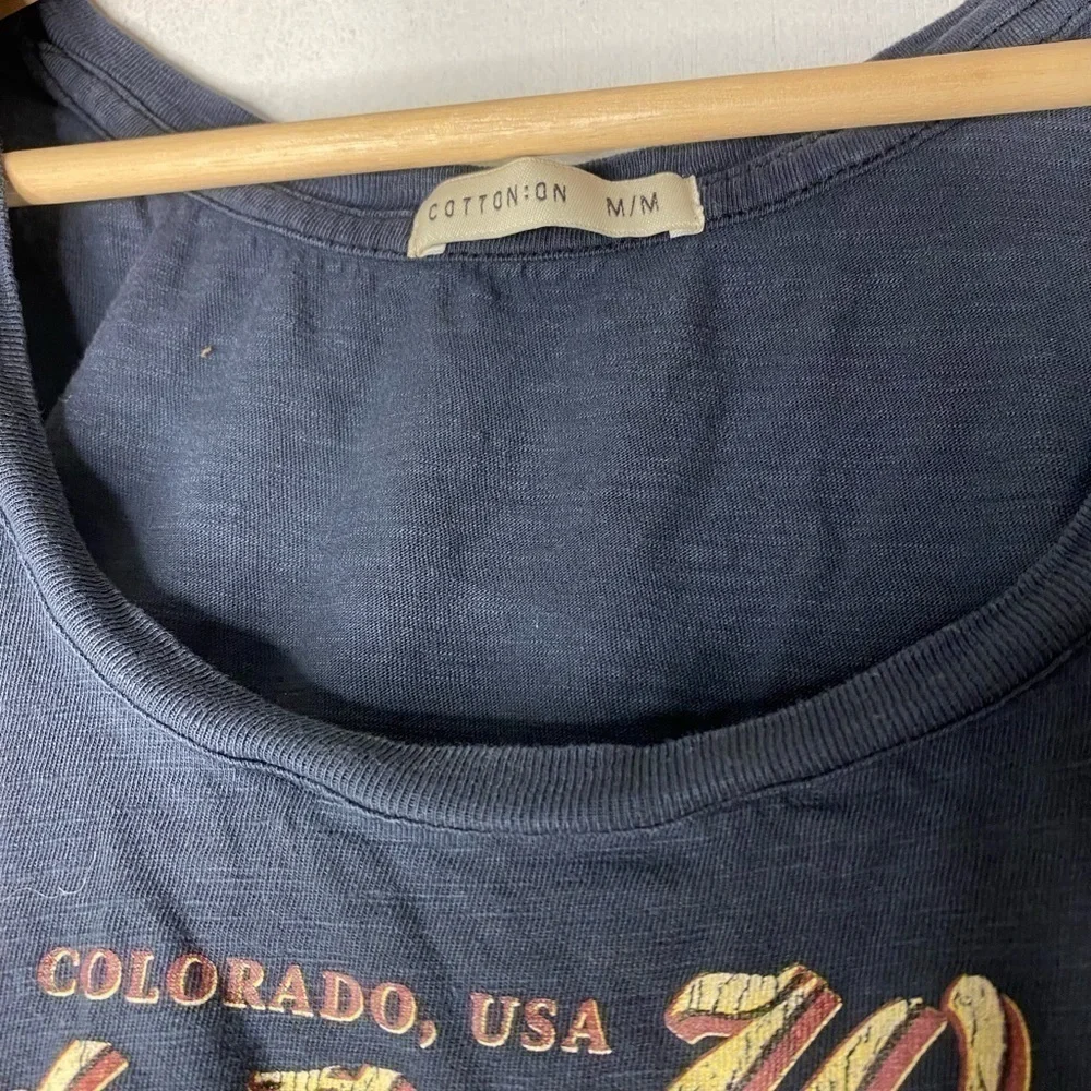 Cotton On Distressed Americana Eagle Tank Size Medium